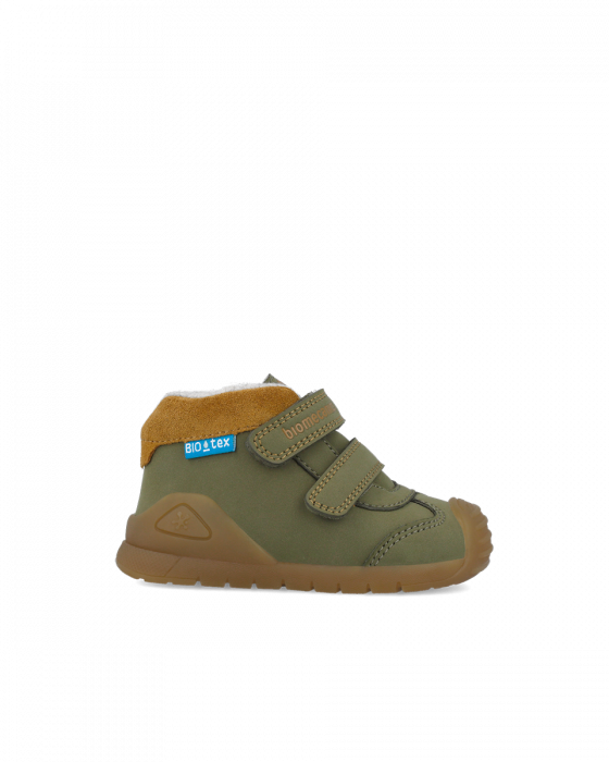 Ghete copii din piele naturala, imblanite, Kaki, Biomecanics 251134-B801FB [2]
