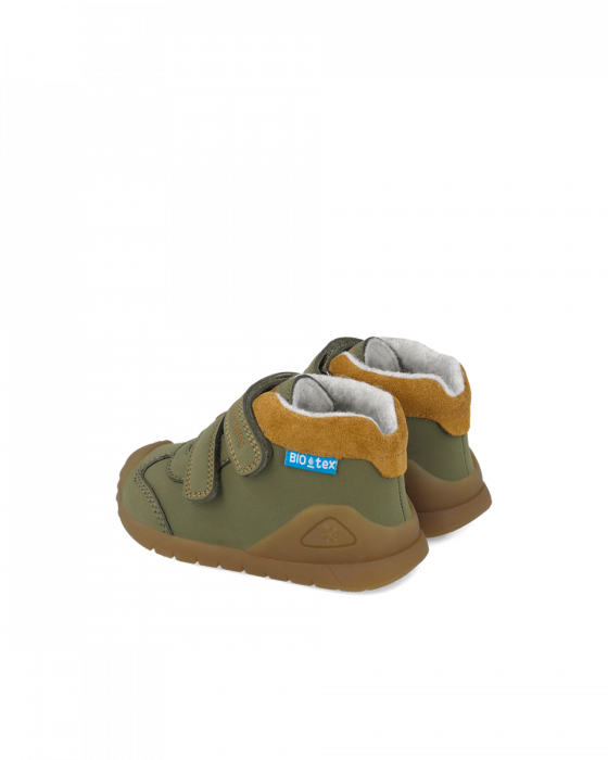 Ghete copii din piele naturala, imblanite, Kaki, Biomecanics 251134-B801FB [4]