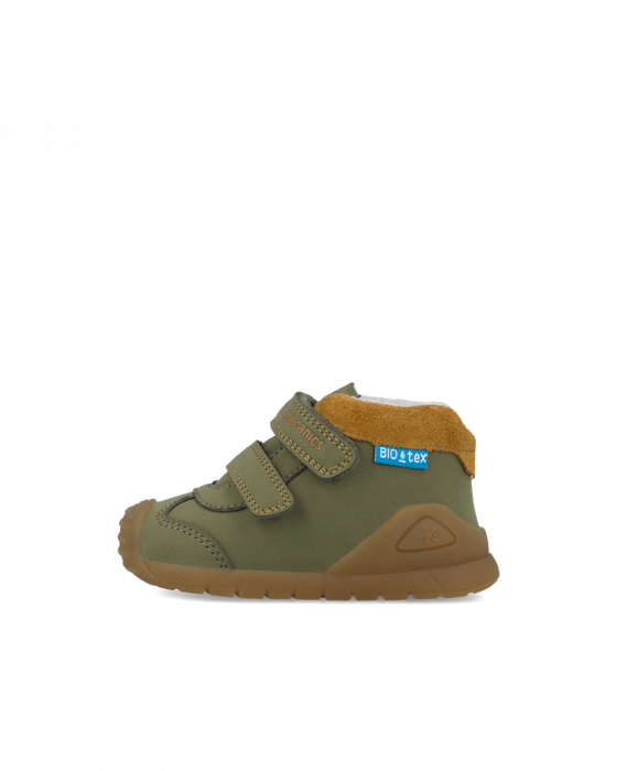 Ghete copii din piele naturala, imblanite, Kaki, Biomecanics 251134-B801FB [5]