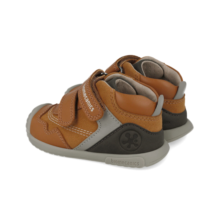 Ghete copii din piele naturala, imblanite, Mustar, Biomecanics 251125-C087FB [2]