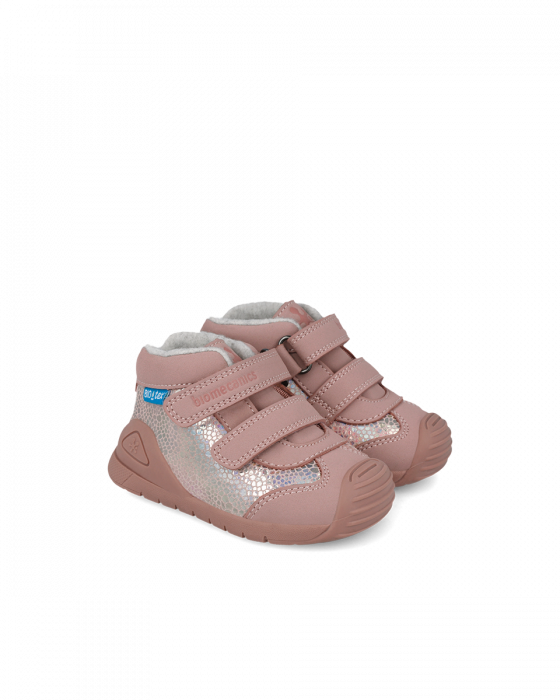 Ghete copii din piele naturala, imblanite, Rosa, Biomecanics 251134-D032FB [3]