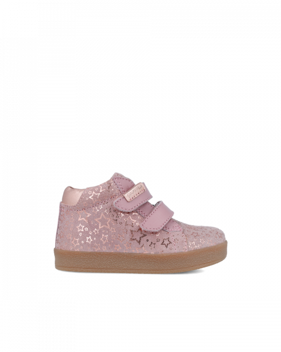 Ghete fete din piele naturala Roz, 241316-B777 [4]