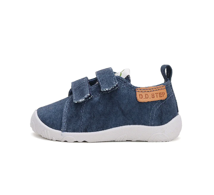 Pantofi baieti, din panza, interior, albastru-blug, BAREFOOT, DD STEP C086-42881E [6]