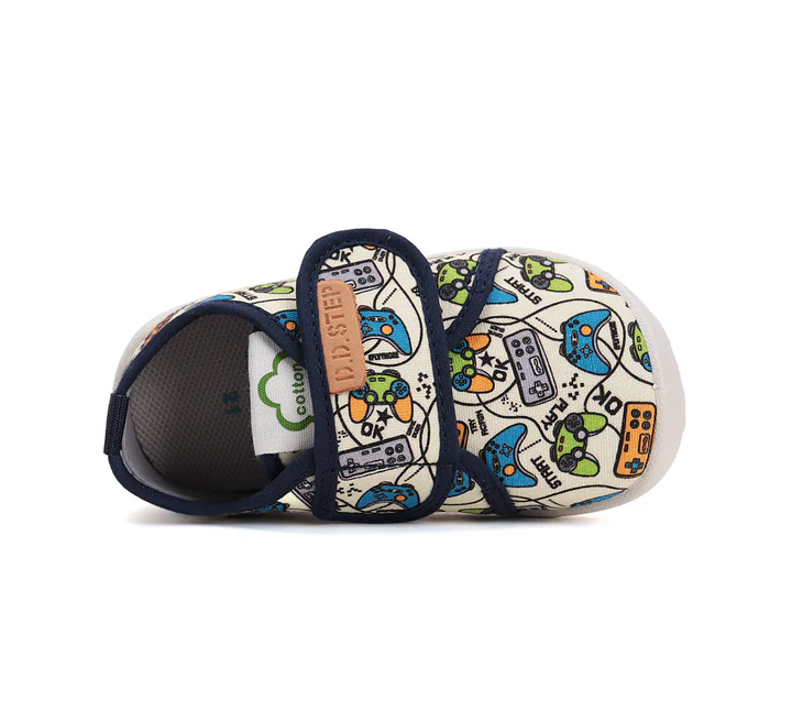 Pantofi baieti, din panza, pentru INTERIOR, BAREFOOT, DD STEP C086-51576 [4]