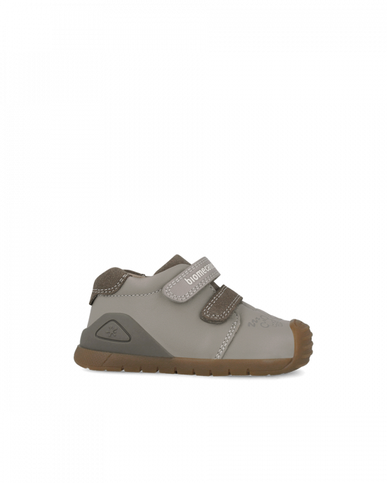 Pantofi baieti, din piele naturala, gri, Biomecanics 251121-B154 [2]