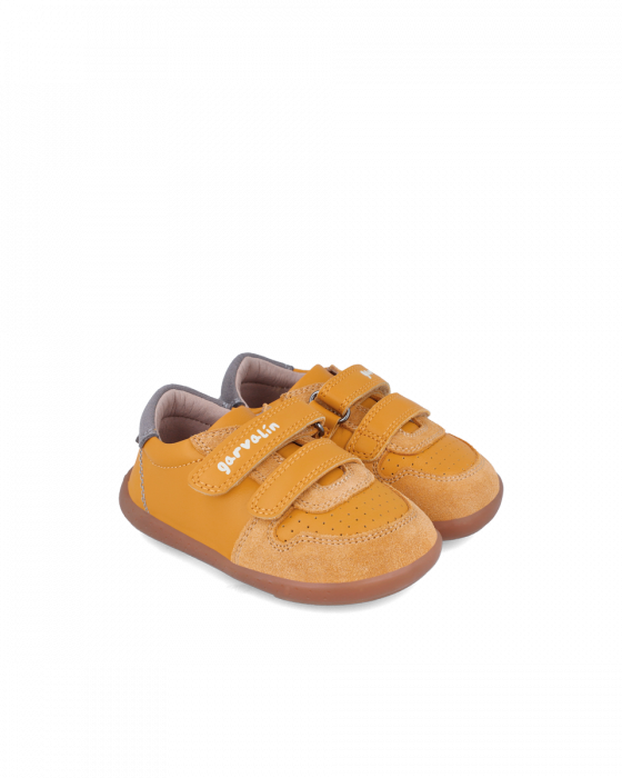 Pantofi baieti din piele naturala, mustar, 241302-C240 [1]