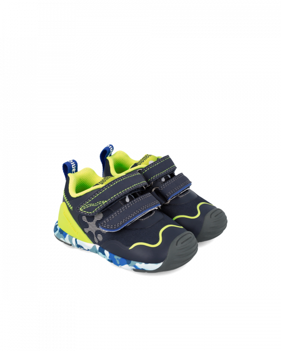 Pantofi sport baieti, din material textil, negru multicolor, Biomecanics 241140-A008 [2]