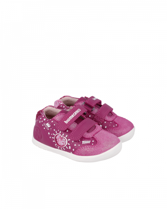 Pantofi fete, din piele naturala, roz, lat, wider, Biomecanics 241163-C201 [1]