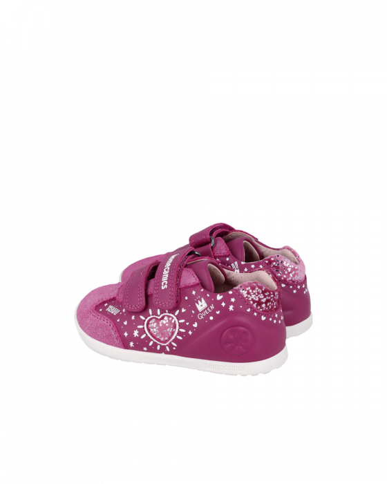 Pantofi fete, din piele naturala, roz, lat, wider, Biomecanics 241163-C201 [2]