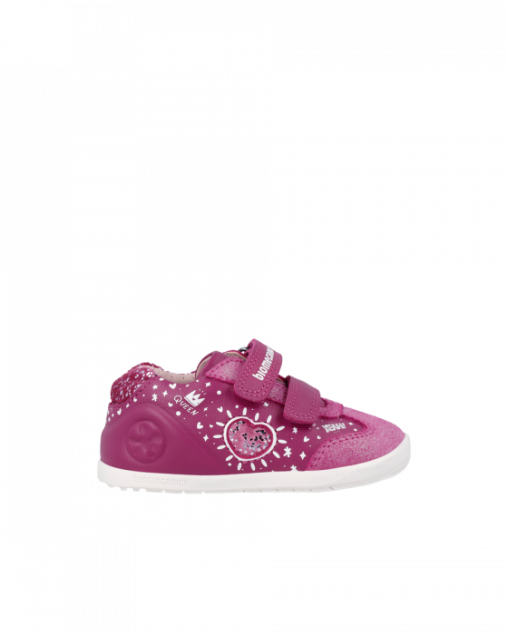 Pantofi fete, din piele naturala, roz, lat, wider, Biomecanics 241163-C201 [3]