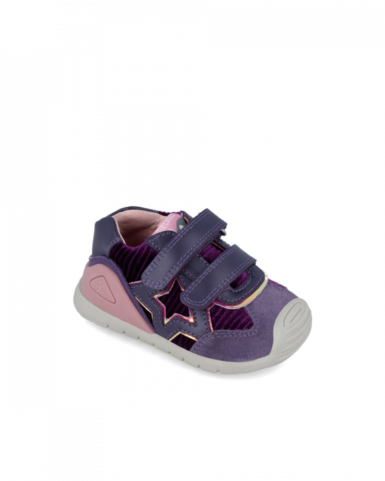 Pantofi fete, din piele naturala, mov pruna, Biomecanics 241111-B783 [1]