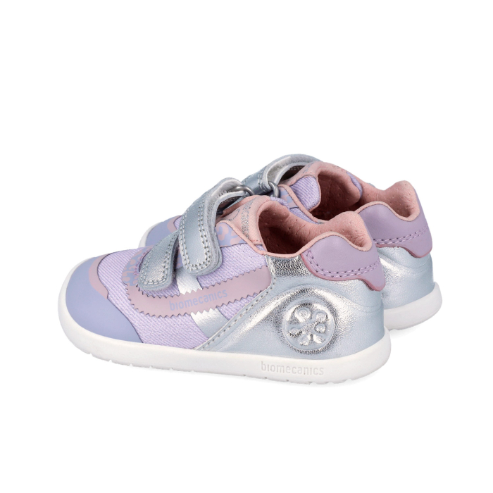 Pantofi fete, calapod lat, din piele, Biomecanics, Lila 262157-B879 [3]