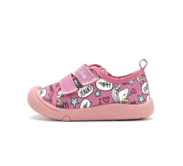Teniși Fetițe D.D.step Unicorni Roz – Bumbac & Talpă Flexibilă [2]