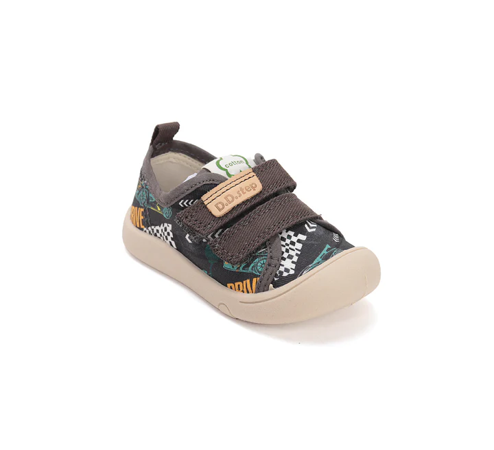 Pantofi baieti, din panza, print vesel, DD STEP C100-61391 [7]