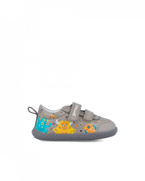Pantofi baieti din piele naturala, gri, 241309-B780 [4]