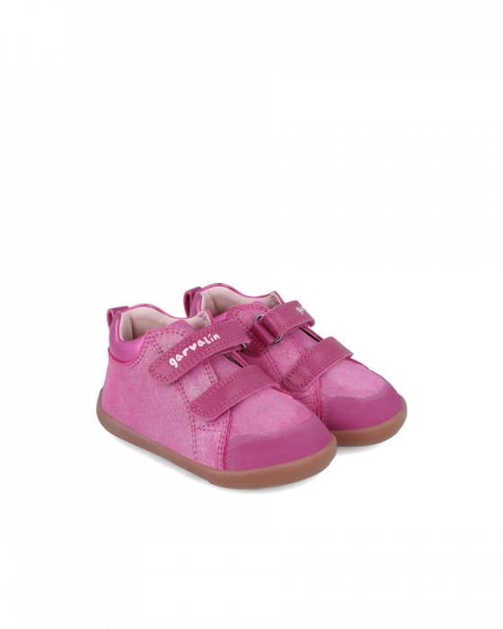 Pantofi fete din piele naturala, Roz, Garvalin 241301-C776 [2]