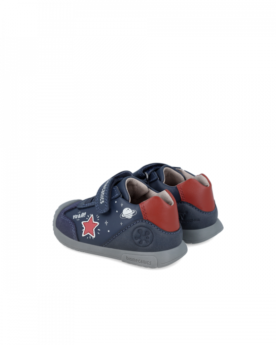 Pantofi baieti, din piele naturala, bleumarin, Biomecanics 241129-A183 [3]