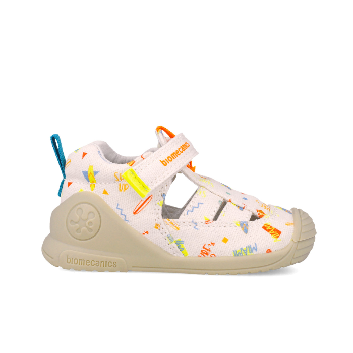 Sandale copii, din material textil, crem, Biomecanics 252179-B050 [5]