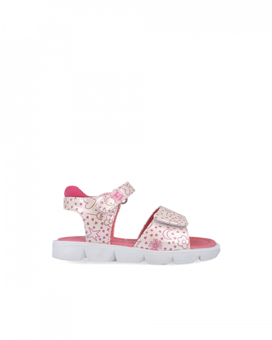 Sandale fete, alb mat, cu imprimeuri florale, Agatha Ruiz De La Prada 252926-A050 [4]