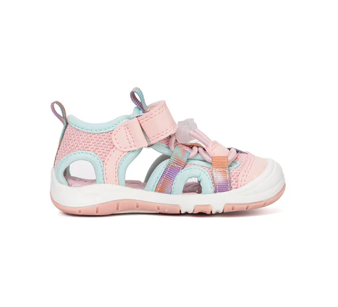 Sandale fete, din material textil, roz, DD Step G065-61599F [4]