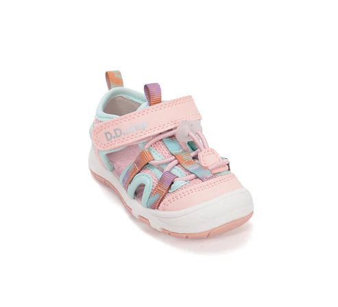 Sandale fete, din material textil, roz, DD Step G065-61599F [7]