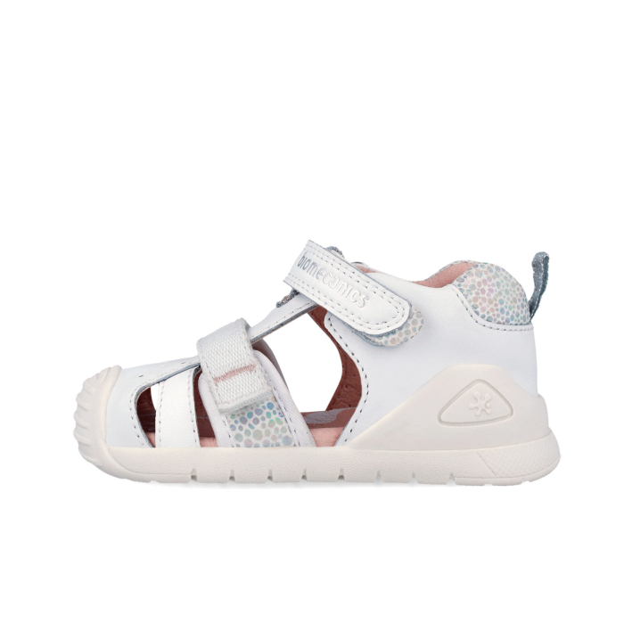 Sandale fete, din piele naturala, alb, Biomecanics 262111-B313 [5]