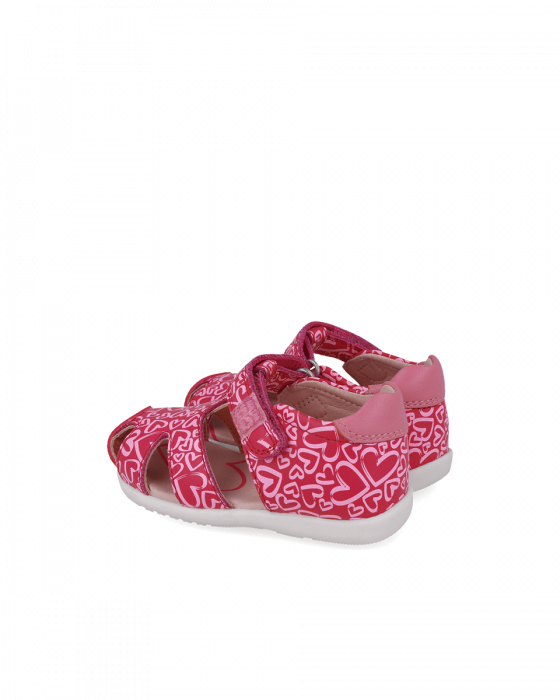 Sandale fete, din piele naturala, roz cu imprimeuri, AGATHA RUIZ DE LA PRADA 252902-A032 [3]