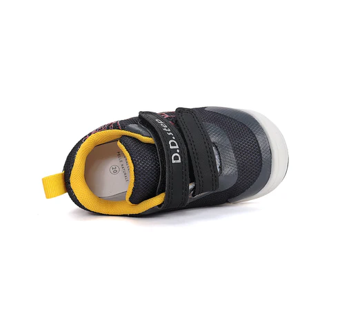 Pantofi baieti, textil, negru cu imprimeu, DD Step F065-61360 [5]