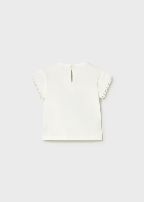 Tricou imprimeu fetite 01079-091 Alb Mayoral [3]