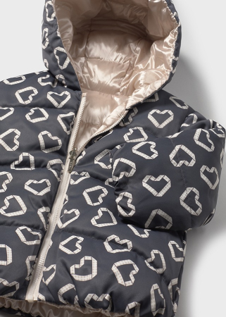 Geaca copii, Mayoral 2437-059  Gri inchis - model reversibil