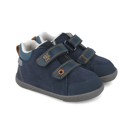 Ghete baieti - Ghete baieti bleumarin barefoot impermeabile, imblanite Garvalin 251308-A089FB