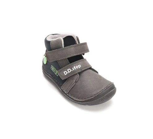 Ghete barefoot imblanite baieti gri luminos A116-62455A DD Step [7]