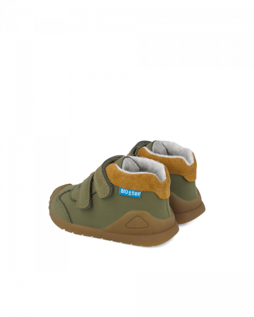 Ghete copii din piele naturala, imblanite, Kaki, Biomecanics 251134-B801FB [3]
