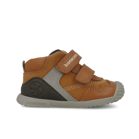 Ghete copii din piele naturala, imblanite, Mustar, Biomecanics 251125-C087FB [4]