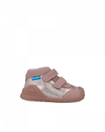 Ghete copii din piele naturala, imblanite, Rosa, Biomecanics 251134-D032FB [1]
