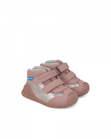 Ghete copii din piele naturala, imblanite, Rosa, Biomecanics 251134-D032FB [2]