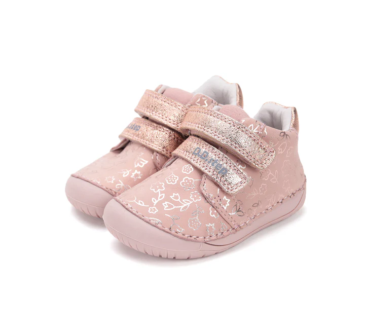 Ghete fete din piele DD Step,  Barefoot  Roz S070-52724 [7]