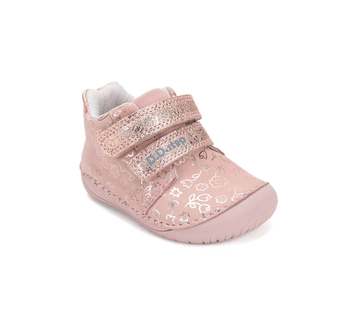 Ghete fete - Ghete fete din piele DD Step,  Barefoot  Roz S070-52724