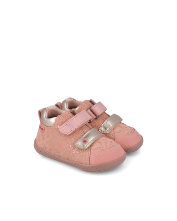 Ghete fete - Ghete fete roz barefoot impermeabile, imblanite Garvalin 251304-B626FB