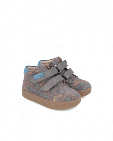 Ghete unisex din piele naturala, Gri, Garvalin 241317-B168 [1]