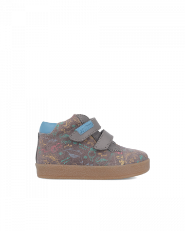 Ghete unisex din piele naturala, Gri, Garvalin 241317-B168 [1]