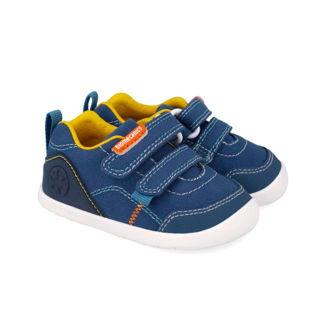 Pantofi baieti - Pantofi baieti, calapod lat, textil Biomecanics, albastru 262190-A556