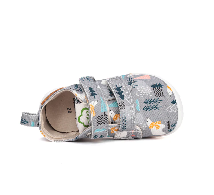 Pantofi baieti, din panza, pentru INTERIOR, BAREFOOT, DD STEP C086-52562B [4]