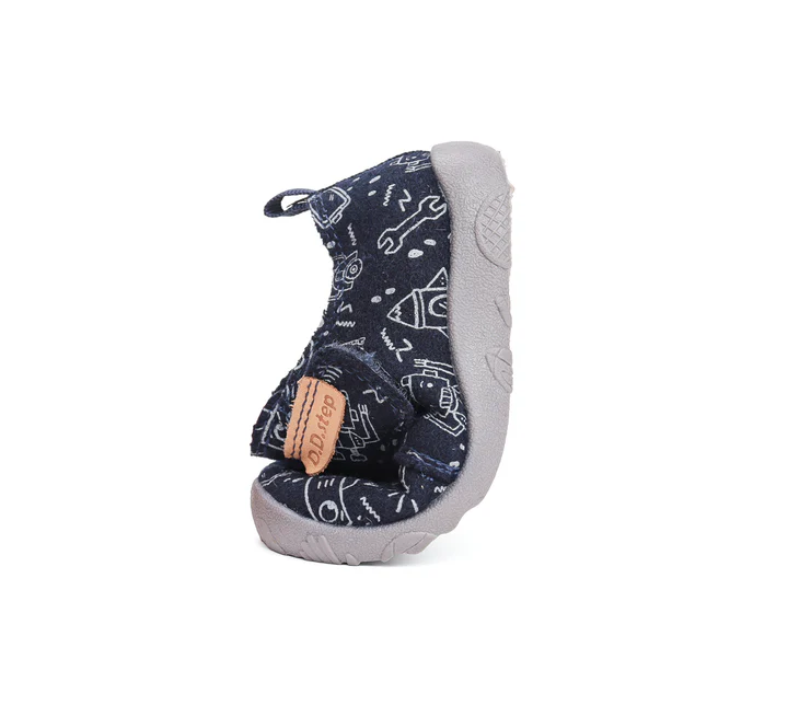 Pantofi baieti - Pantofi baieti, din panza, pentru INTERIOR, BAREFOOT, DD STEP C086-52717 - DD Step