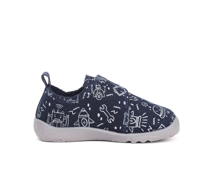 Pantofi baieti, din panza, pentru INTERIOR, BAREFOOT, DD STEP C086-52717 - DD Step [4]