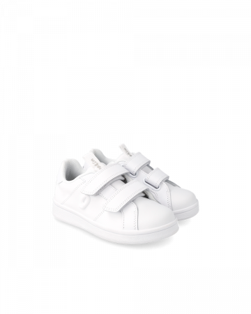 Pantofi baieti - Pantofi baieti, din piele naturala, albi, Garvalin 231750-C050