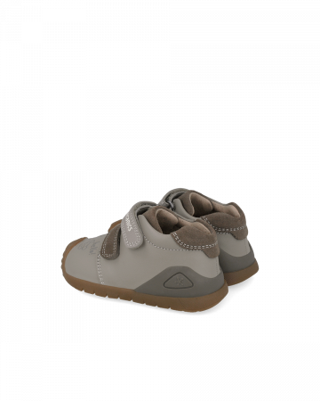 Pantofi baieti, din piele naturala, gri, Biomecanics 251121-B154 [2]