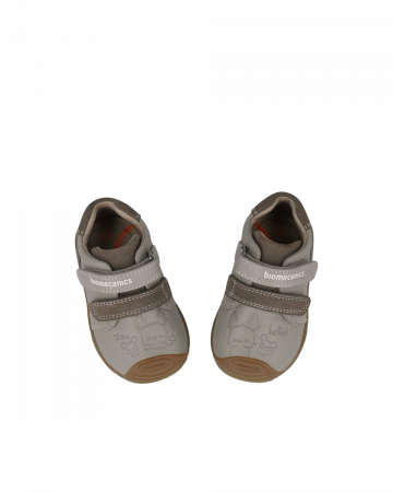Pantofi baieti, din piele naturala, gri, Biomecanics 251121-B154 [4]