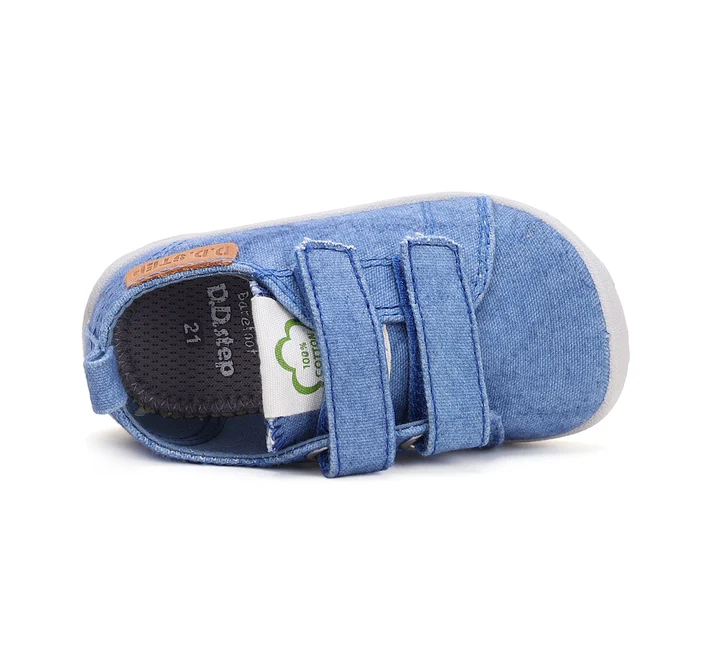 Pantofi baieti, panza, pentru INTERIOR, bleu, BAREFOOT, DD STEP C086-42881D [5]
