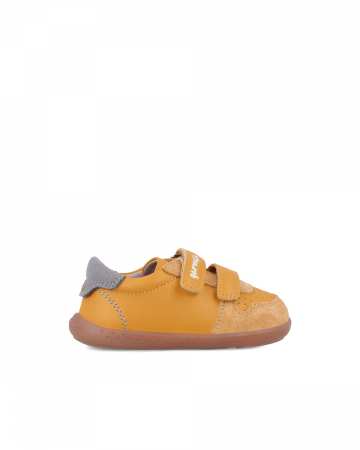 Pantofi baieti din piele naturala, mustar, 241302-C240 [1]